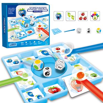 China Cultivate Thinking Ability And Reaction Speed ​​Fruit Stick Card Board Game Children Educational Reaction Speed ​​Hand-eye Coordination Training Family Game Indoor Toys for sale