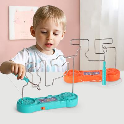 China Game Electric Labyrinth Game Children's Bump Toy Electric Circuit Maze Board Game Concentration Training Toys For Children for sale