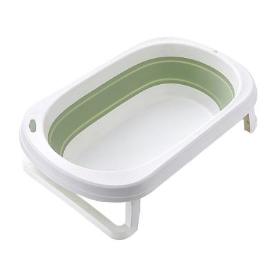 China New Sustainable Baby Folding Simple Infant Bath Tub Foldable Bath Baby Tub for sale