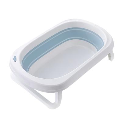 China Viable Newborn Foldable Baby Tub Child Size Bathtub Plastic Folding Baby Tub for sale