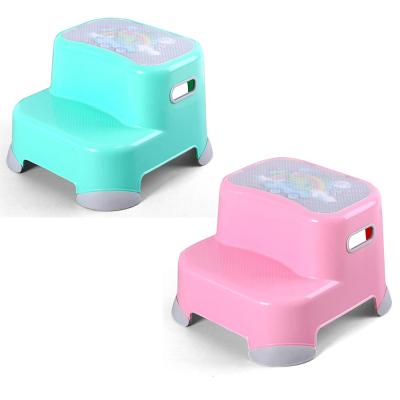 China Eco - Friendly Infant Ladder 2 Step Stool Plastic Bath Stool for sale