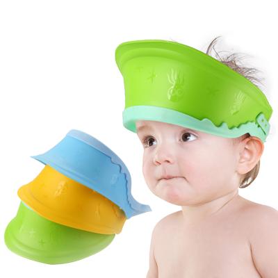 China Cheap Eco-freindly Baby Bath Hat Wholesale Kids Bathroom Shampoo Silicone Rubber Baby Shower Hat for sale