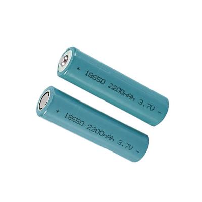 China Rechargeable Toys 2200mAh 18650 Lithium Ion Battery 3.7V Cylinder Storage Batteries OEM DIY For Small Home Appliances for sale