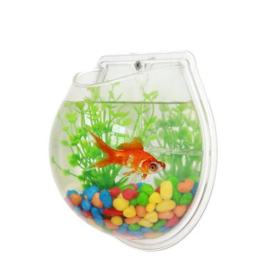 China Mini Round Aquarium Fish Tank Viable Fish Bowl Acrylic for sale