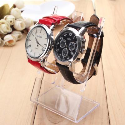 China 2 Pcs Durable High Quality Clear Bangle Jewelry Showcase Acrylic Watch Display Rack Holder for sale