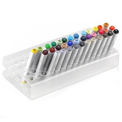 China Wholesale New Design Best Quality Clear Acrylic Display Stand 70 Pen Rack Copic Markers Holder Display Stand Holder for sale