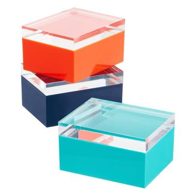 China Colorful Organizer Crystal Clear Lipstick Acrylic Case Display/Presentation Box Rack Hot Selling Container/Organizer 2018 for sale