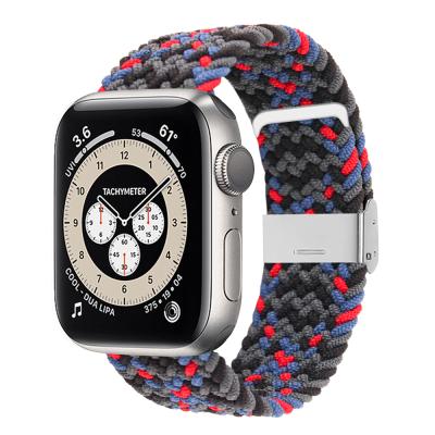 China Lightweight Watch Band Braided Solo Loop Band For Apple Watch Series 6 SE 5 4 3 2 1 Nylon Watch Strap for sale