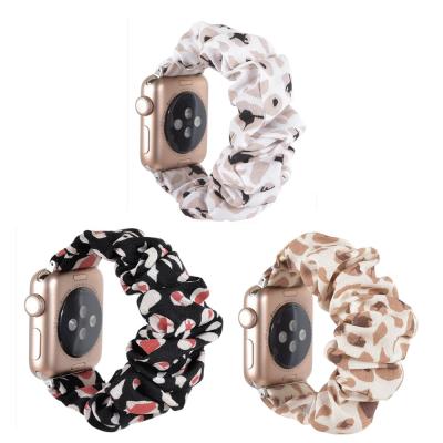 China Elastic Fabric Scrunchie Strap For iwatch Series 6 Apple Watch Band 38mm/40mm/42mm/44mm for sale