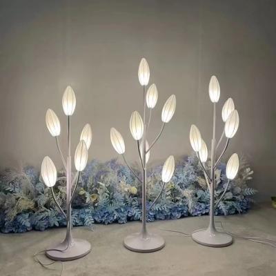 China Advertising\Promotional Glowing Led Floor Light Lily\Wedding Party Supplies 3 Pieces Set Road Guide Wedding Props for sale