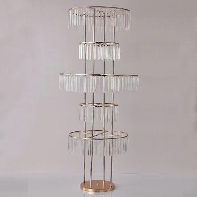 China Crystal Transparent Candle Holder European Style Wedding Hall Table Acrylic Road Guide New Romantic Gorgeous Wedding for sale