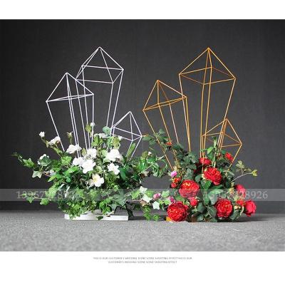 China Advertising\Promotional\Table Stand Flower Ball Gold Metal Party Centerpieces For Wedding/Home Decoration for sale