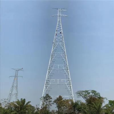 China 4 Legged Lattice Steel Towers Quadrilateral Angular Transmission Lattice Tower for sale