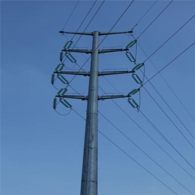 China Electricity Distribution Steel Pole Tower Octagonal Electrical Post Anti Rust for sale