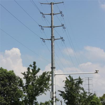 China Medium Voltage Transmission Line Poles Steel Electrical Power Steel Pole for sale