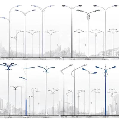 China Einarmiges StraßenlaterneStahl- Röhren-Pole einteiliges Gitter-Stahl- Polen zu verkaufen