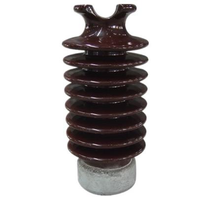 China Brown Ceramic Power Line Insulators 33kv Porcelain Electrical Insulator for sale