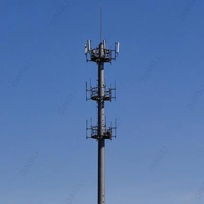 China Galvanizado tres torres de acero del enrejado de la pierna instale tubos la torre de la telecomunicación de la microonda en venta