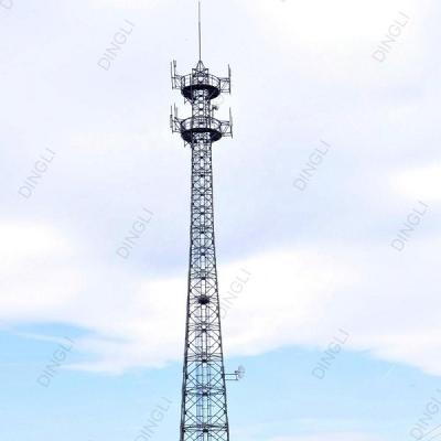 China Hot Dip Galvanized Steel Lattice Angle Steel Tower Tubular Telecom Tower for sale