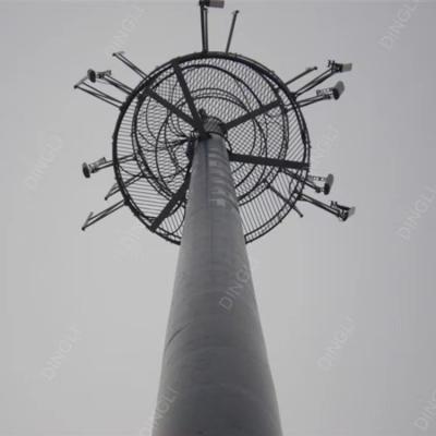 China Antennen-Mast-Telekommunikation Zell-ragen Monopole einzelne Stahl- Röhren-Polen 15m Monopoles hoch zu verkaufen