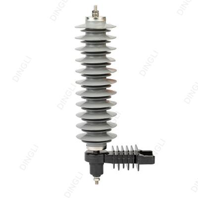 China 33kV High Voltage Lightning Arrester Composite Metallic Zinc Oxide Arrester for sale