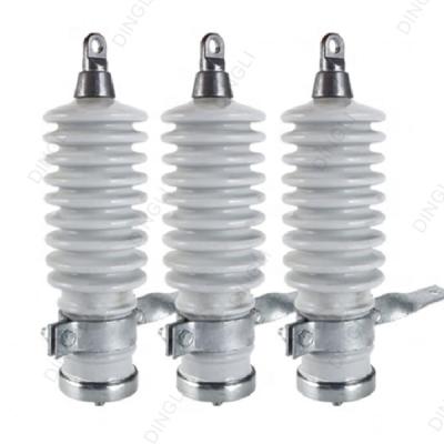 China Porcelain Housing Voltage Lightning Arrester Metal Oxide Gapless Surge Arrester for sale