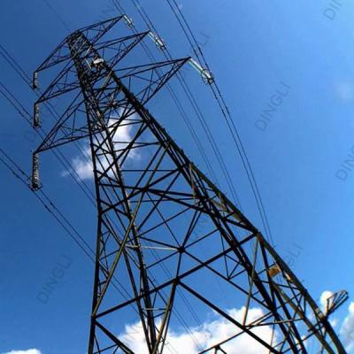 China Da transmissão de aço das torres da estrutura 66KV galvanização de aço da torre à venda