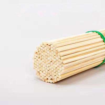 China Easily Cleaned Cheap BBQ Tool Round Bamboo Stick For Barbecue Marshmallow Roasting Kebab for sale