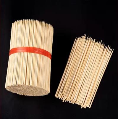 China Biodegradable Disposable Skewers Easily Cleaned Around Stick Grill Skewer for sale