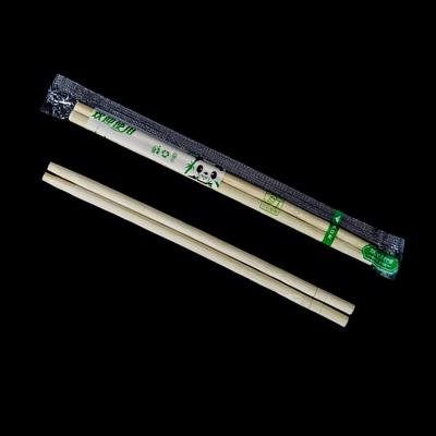 China Customized Eco Friendly Disposable Logo Round Disposable Bamboo Chopstick for sale