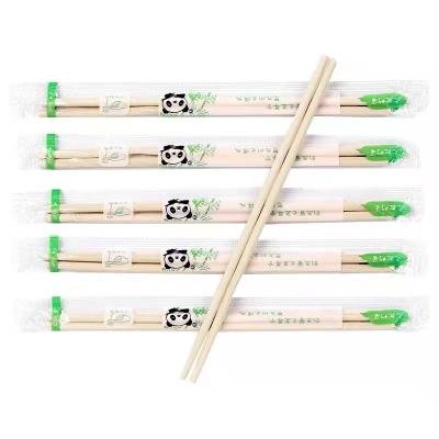 China Wholesale Disposable Fast Food Chopstick Restaurant Custom Bamboo Round Long Chopsticks for sale