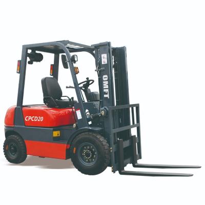 China 2280 mm Min. Drehradius 2 Tonnen 2000 kg Fd20 Diesel-Forklift für den Containerverkehr zu verkaufen