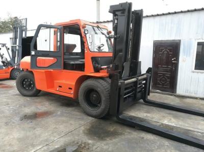 China 12t zware dieselforklift Fd120 met cabine en vork positioner Ce ISO SGS gecertificeerd Te koop