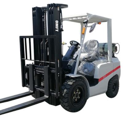 China Steel Rubber Forklift Toyota Style Gasoline Lp Gas LPG Min. Turning Radius 2495mm for sale