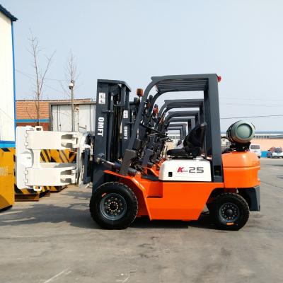 China 2.5ton LPG Forklift with Nissan K21 K25 Petrol Gasoline Engine Spare Parts Included for sale