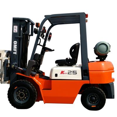 China Toyota Style Dual Fuel Forklift with Pneumatic Tires Steel and Rubber Performance for sale