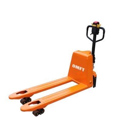 China Orange or Customized 1.5 Ton 1500kg CBD15S Semi-Electric Pallet Truck Battery Operated for sale