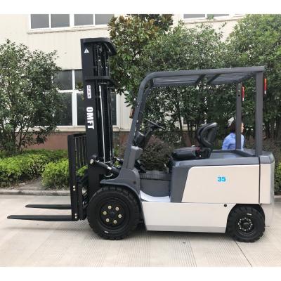 Cina Capacità 3500 kg carrello elevatore elettrico con 6 m di mastello libero completo triplo e pneumatici in vendita