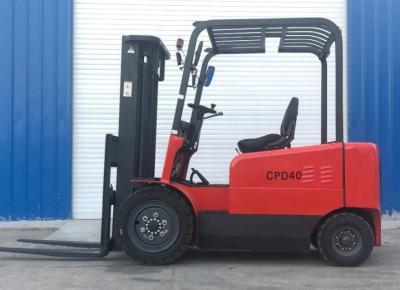 China 4345mm Min Right Angle Aisle Width 4ton Electric Forklift Truck with Curtis Battery for sale