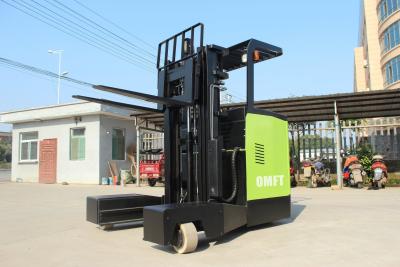 China 1.5-2.5t Multi Direction Battery Side Loading Forklift voor hout / hout / buis / buis Te koop