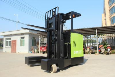 China Electric Reach Forklift 1t 1.5t 2t 2.5t Four Direction Narrow Aisle Forklift 4 Way for sale