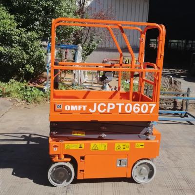 China JCPT Electric Power Self Propelled Hydraulic Automatic Scissor Lifting Platform on Tracks 4m 6m 8m 10m 12m 14m for sale