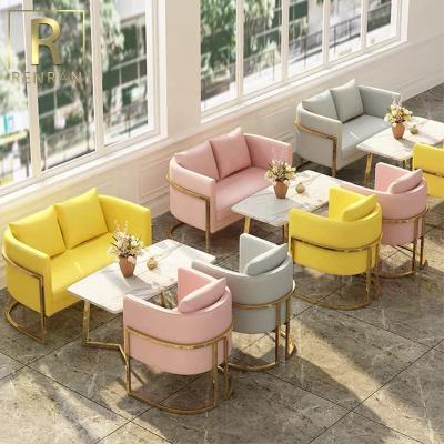 China Foshan Furniture Factory Metal Design Modern Cafe Sets Furniture Used Modern Restaurant Furniture for sale