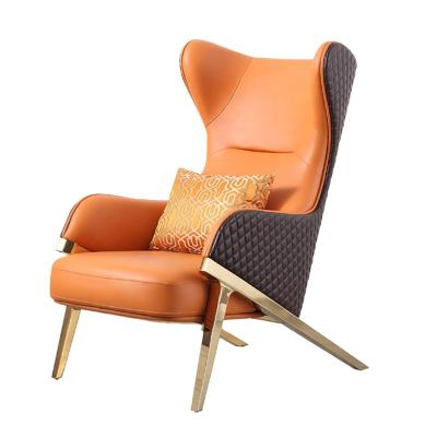 China Super Comfortable Nordic Luxury Modern Leisure High Canopy Back Chairs Design Simple Modern Bedroom Chairs Lazy Lounge Chair for sale