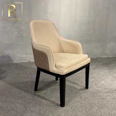 China Contemporary Stylish Italian Famous Designers Dining Chairs Luxury Wood Leather Designs Dining Chairs for sale