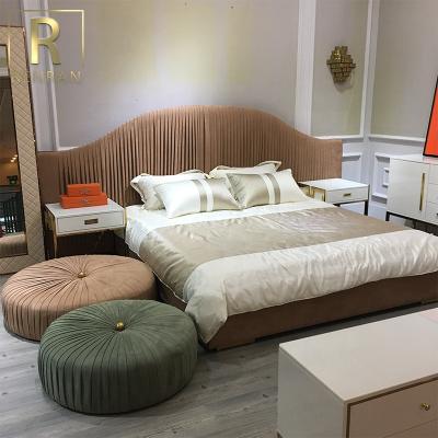 China Customized royal luxury furniture Foshan furniture bedroom furniture latest extended good quality design bed room for sale