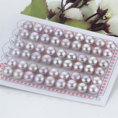 China Hot Selling Decoration FEIRUN Purple 10mm Half-Drilled Natural Loose Pearl Beads, Cheap Loose Beads for sale