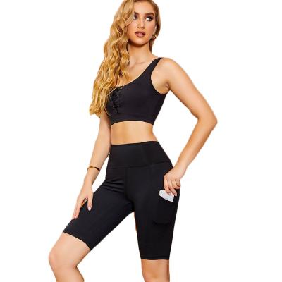 China Wholesale High Quality Popular Breathable Sports Bra And Yoga Pants Set Yoga Gym Workout Set for sale