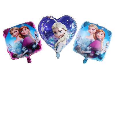 China Princess Set Frozen Elsa Anna Olaf Movie Character Party Cartoon Set Foil Balloons Birthday Party Decorations 18inch for sale