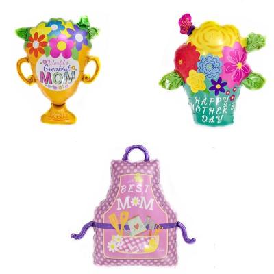 China Foil Foil Foil Flower Basket Trophy Apron Happy Mother's Day Balloons Spanish Foil Balloon Mother's Day 18